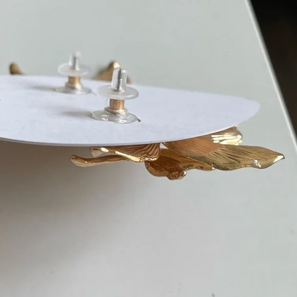 Lovers and Friends Lorie Flower Statement Earrings in Gold - Picture 6 of 6